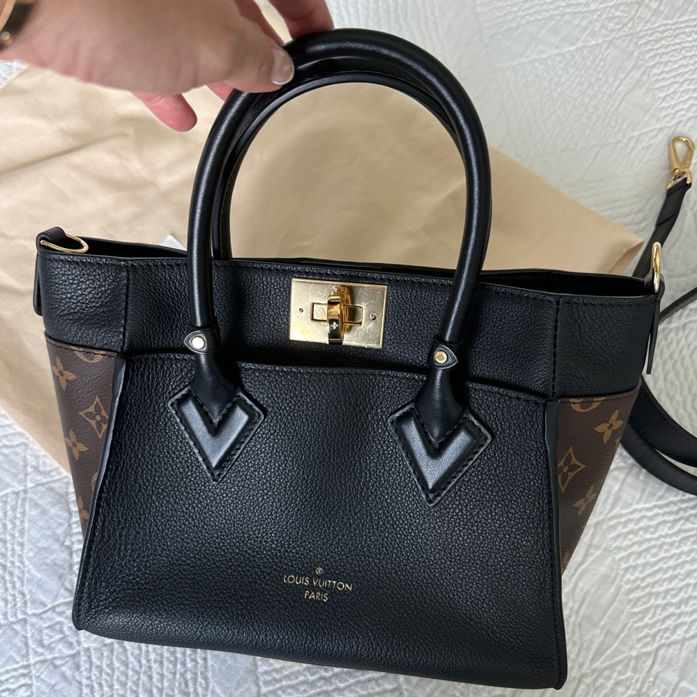 Authentic Louis Vuitton On My Side PM Handbag with Strap